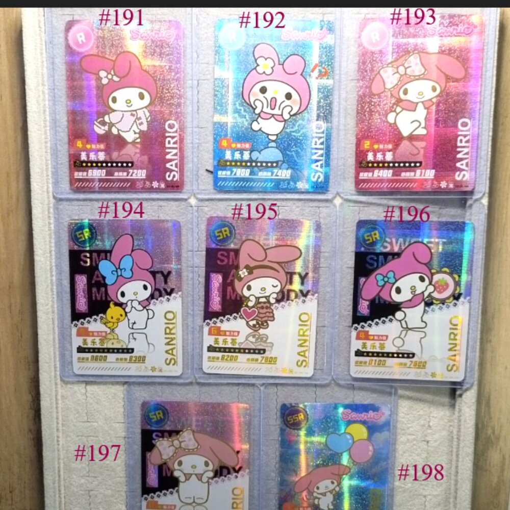 #MEL-061 Sanrio My Melody Wave 6 Booser Set - 15 Piece With Top Load Sleeve
